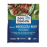 Blue Dragon Broccoli Beef Stir Fry Sauce - 3.4oz Pouch (Pack of 1) - Rich Ginger, Garlic and Toasted Sesame Based Sauce for Beef and Broccoli Dish