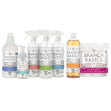 Branch Basics Premium Starter Kit: All Purpose Cleaner, Glass, and Bathroom Cleaner plus our Foaming Wash, and Laundry Bottle (3 Plastic Spray Bottles