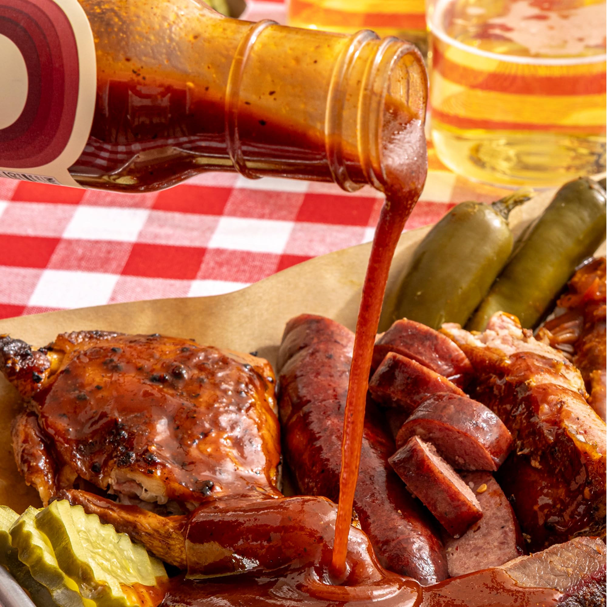 SideDish & Primal Gourmet Uncle Ronny's BBQ Sauce - Pack of 1 - Refined Sugar Free, Seed Oil Free BBQ Sauce with All-Natural Ingredients - Gluten
