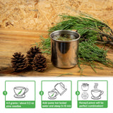 TEARELAE - Pine Needle Tea - 100% Pure Natural Dried Masson Pine Needles Herbal Tea Loose Leaf - CUT & SIFTED - Non-GMO - Caffeine-free - 5oz/142g