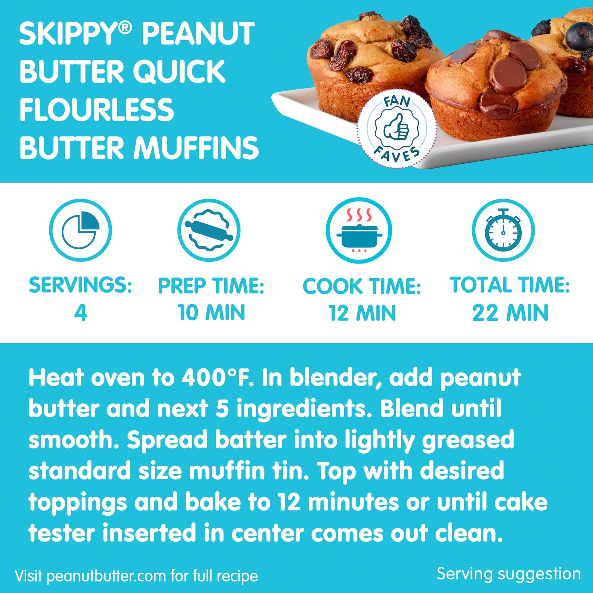 SKIPPY Natural Peanut Butter Creamy Twin Pack, 40 Ounces, Pack of 2
