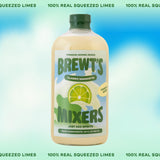 Brewt’s Classic Margarita Mix - Handcrafted Cocktail & Mocktail Mixer with Real Lime Juice, No Additives or Preservatives, Real Ingredients, - Classic