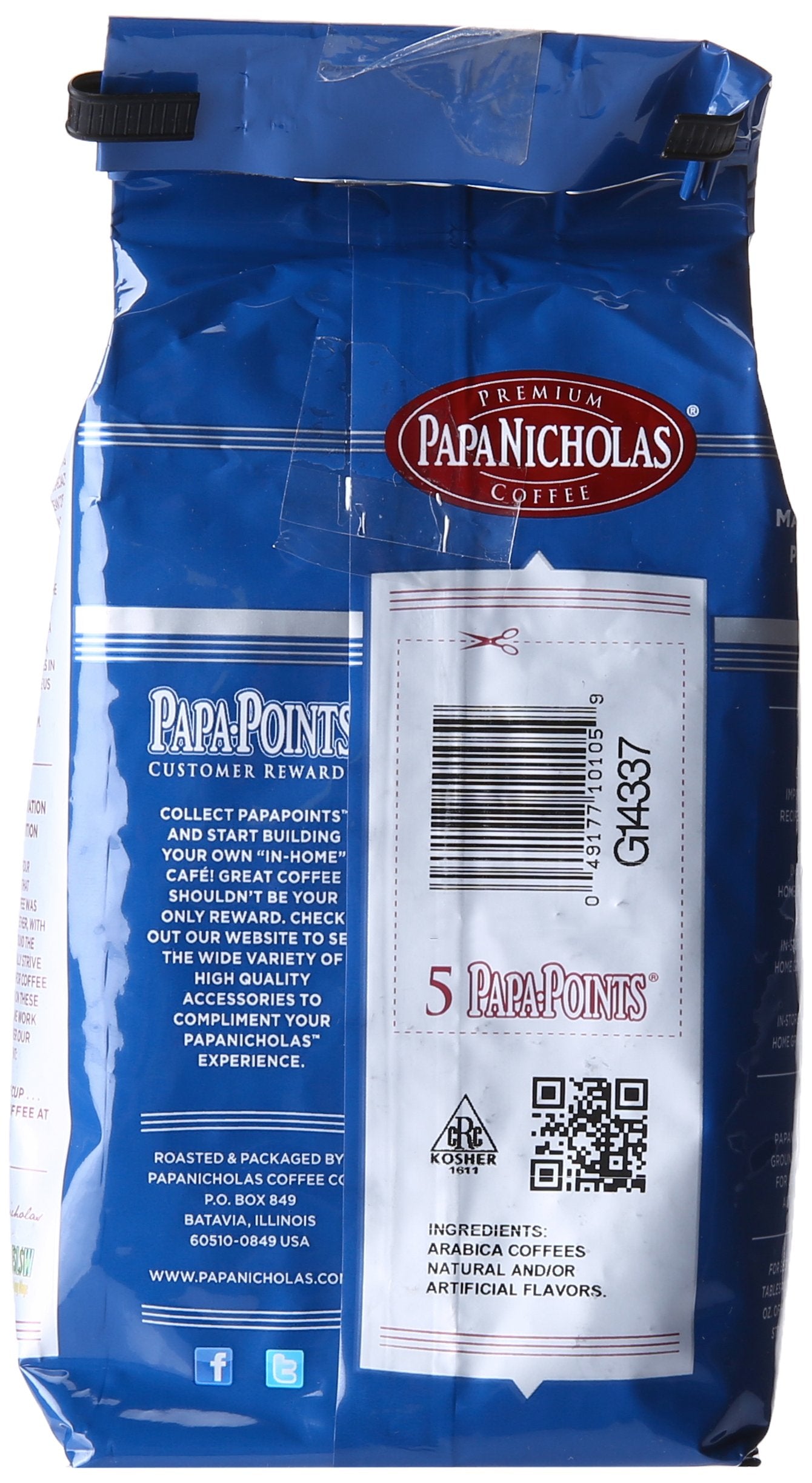 PapaNicholas Coffee Whole Bean Coffee, Cinnamon Hazelnut | 10 Ounce | Flavored Light Roast | Air Roasted 100% Arabica | Warm Spice, Nutty Sweetness |