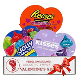 Valentine's Day Candy Gift Box Variety 3 Pack - Heart Shaped Chocolate Care Packages by Rebel Smuggling Galactic Emporium