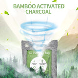 12 Pack Bamboo Air Purifying Bag, Activated Charcoal Bags Odor Absorber, Moisture Absorber, Natural Car Air Freshener, Shoe Deodorizer, Odor