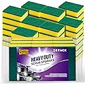Dish Sponge, Non Scratch Sponges, Heavy Duty Scrub Sponge 24 Pack, Kitchen Scrub Sponges, 2.8x4 inch, Pads for Dishes, for Use Everyday for Tough