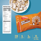 Malt-O-Meal Frosted Mini Spooners Whole Grain Breakfast Cereal, Crunchy Shredded Wheat, Large Size for Family, 18 oz Resealable Bag