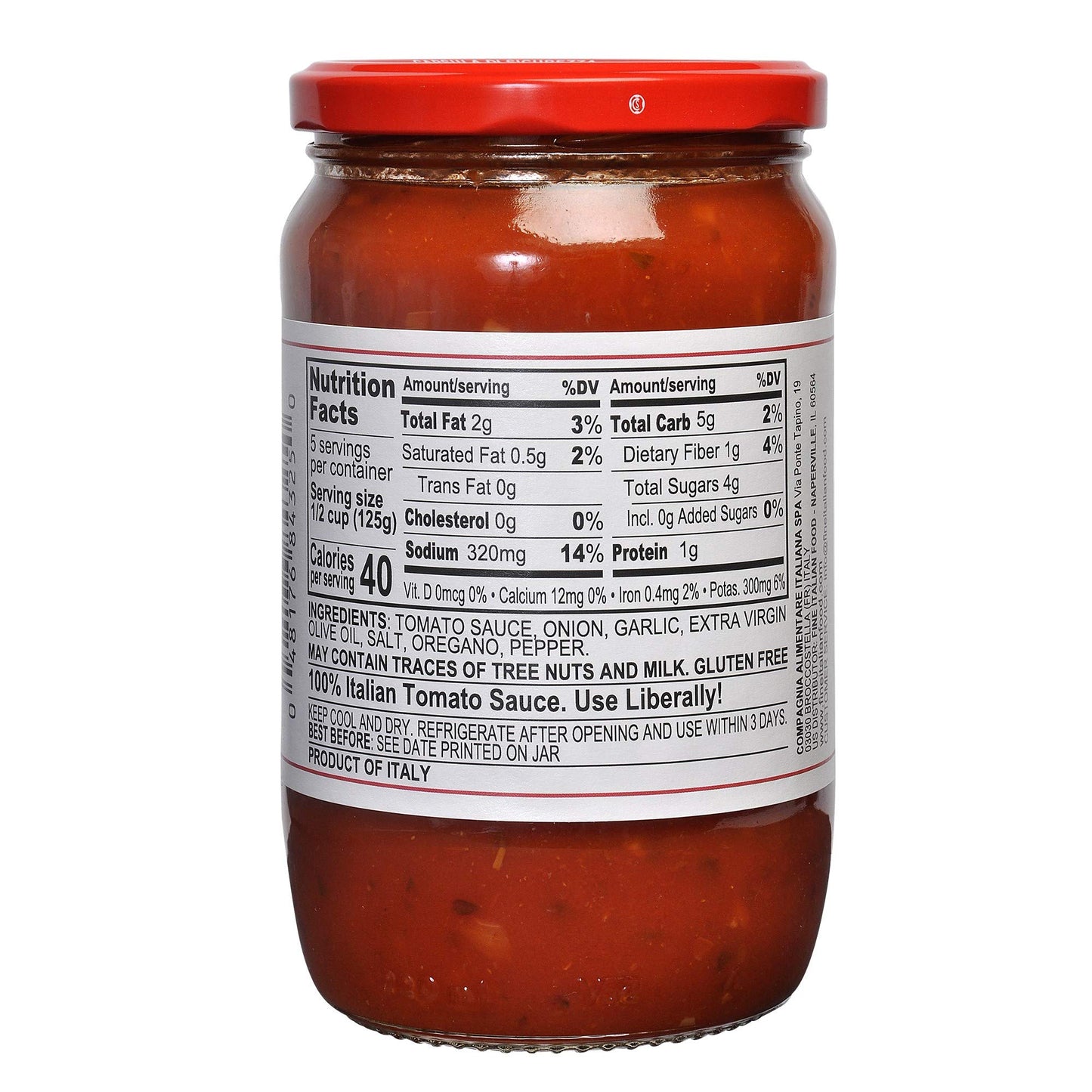 Mantova Mantova Italian Marinara Sauce 24 ounce (Pack of 2), 100% Italian Tomatoes, Great Taste,, 2 Count ()
