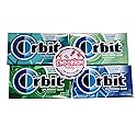 EMPORIUM CANDY TASTY TREATS FOR THE TUMMY Orbit Gum Assortment - 1 Pack Each of Peppermint Spearmint Sweetmint Wintermint - 14 Pieces per Pack, Blue