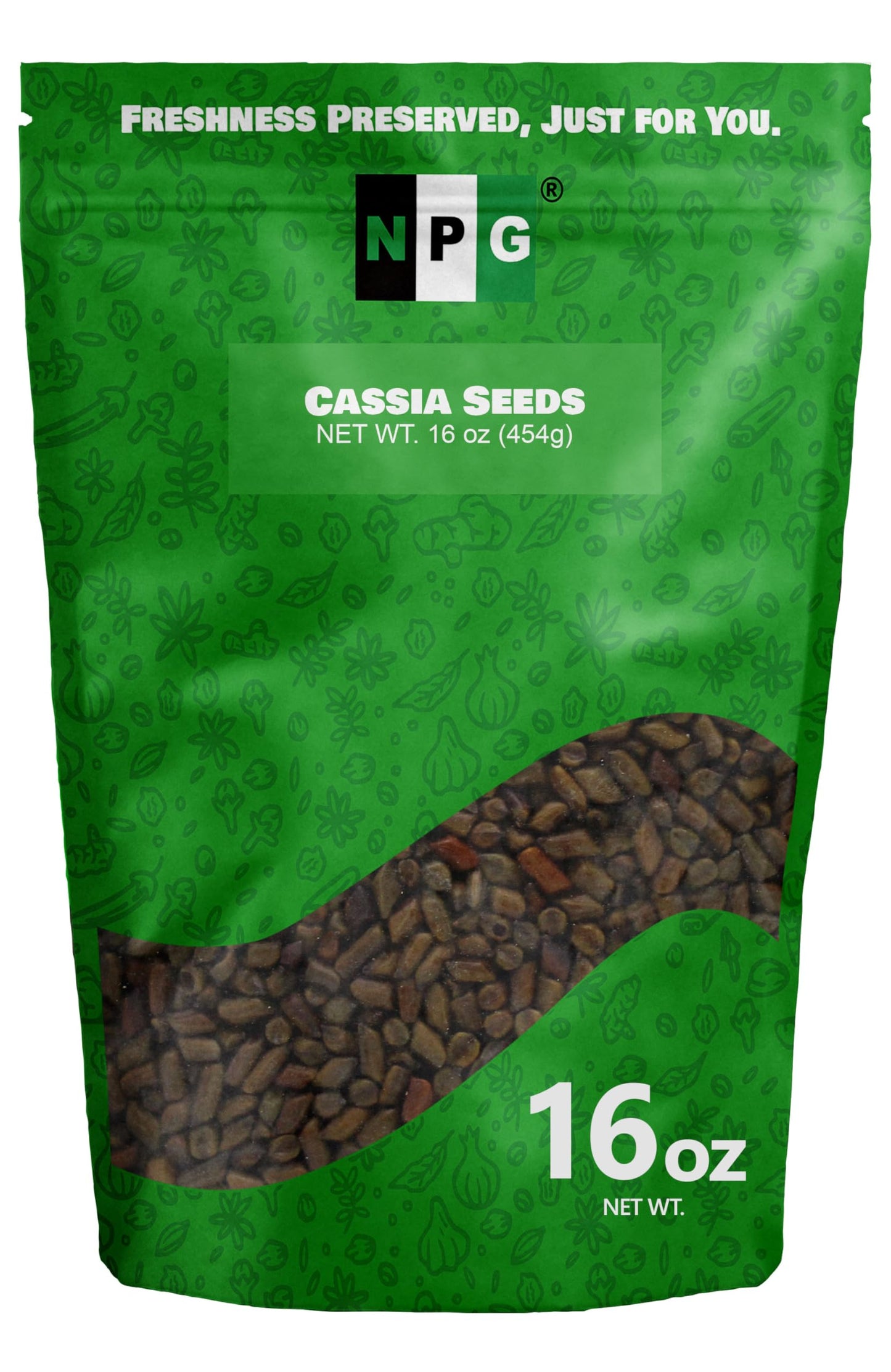 NPG Cassia Seeds 16 Oz, Roasted Cassia Seed Tea, Jue Ming Zi, Chinese Herbal Tea, Versatile for Mix Drink, Non-GMO, Traditional Herbal Home Tea, All