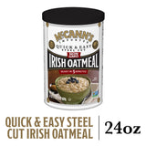 McCann's Irish Oatmeal, Quick & Easy Steel Cut Oats, 24 Ounce