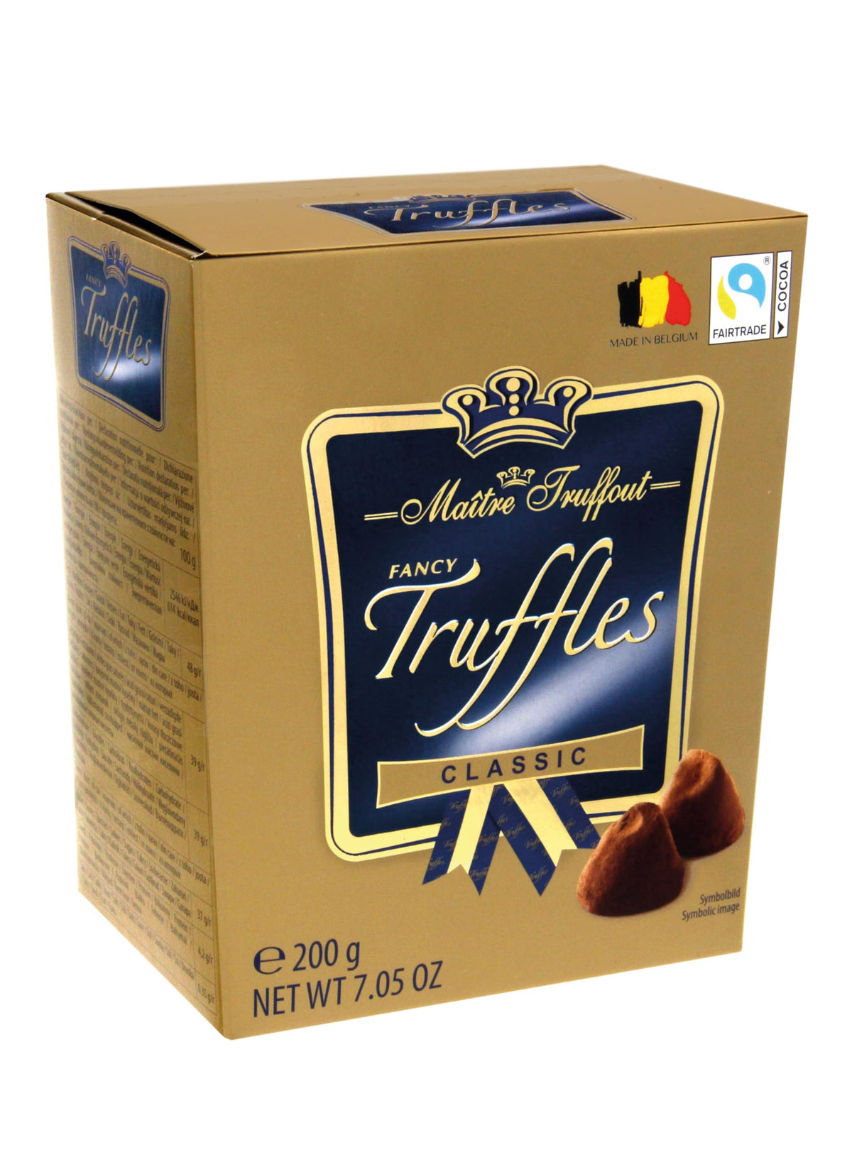 Maitre Truffout Chocolate Truffles, 7.05oz (Classic)