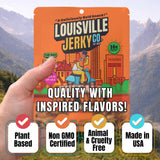 Louisville Vegan Jerky - Buffalo Hot Wing Vegan and Vegetarian Meat - Lip-Smacking Jerky - Gluten-Free High Protein Vegan Snacks 18 grams of Non-GMO