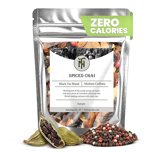 Nelson's Tea - Spiced Chai Loose Leaf Tea - Black Tea Loose Leaf with Cinnamon Chips, Clove, Peppercorns, and Orange Peel - Aromatic Chai Tea Blend