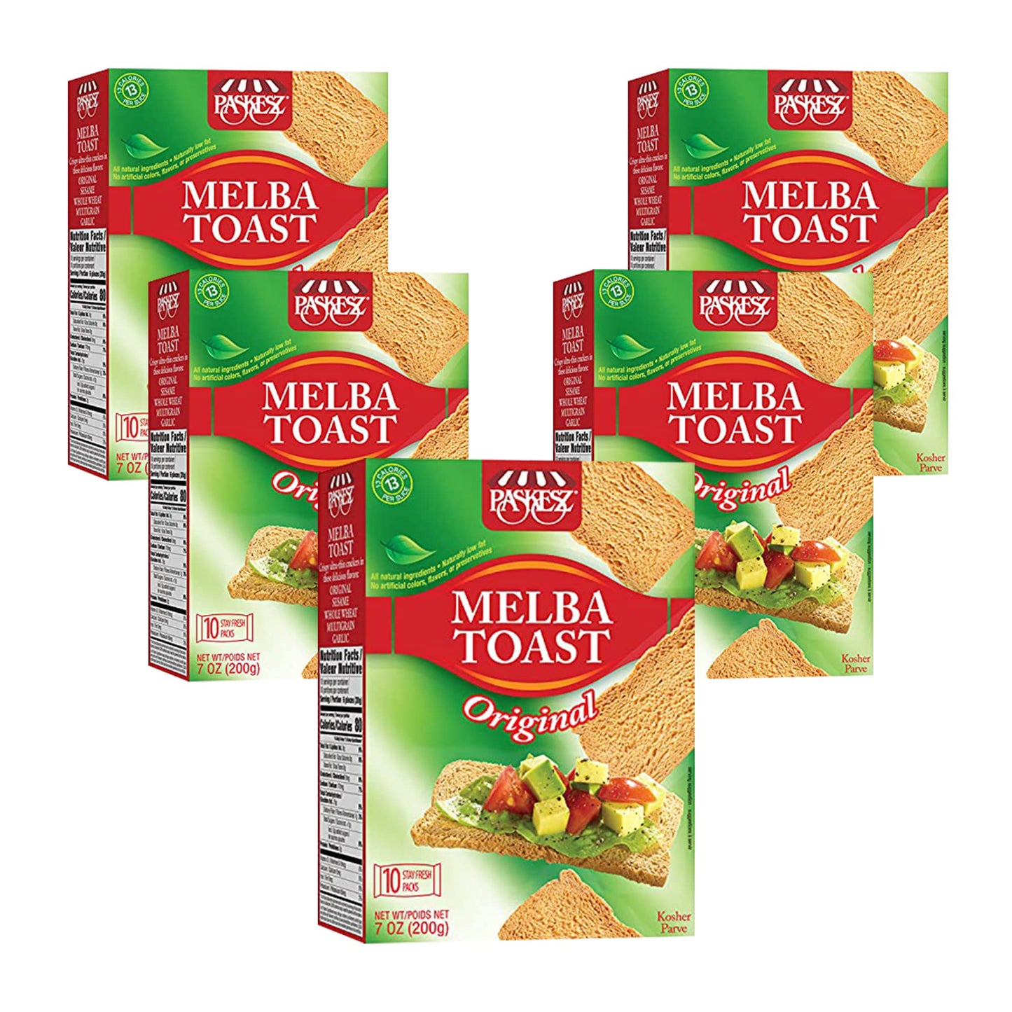 Only Kosher Candy Melba Toast Flatbread Crackers Classic Original Kosher Parve with No Artificial Flavor, Fresh Natural Ingredients, Kosher Certified
