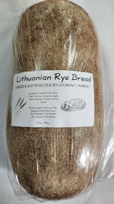 European Style 100% Rye Bread & Lithuanian Rye Bread (1 Loaf Each)