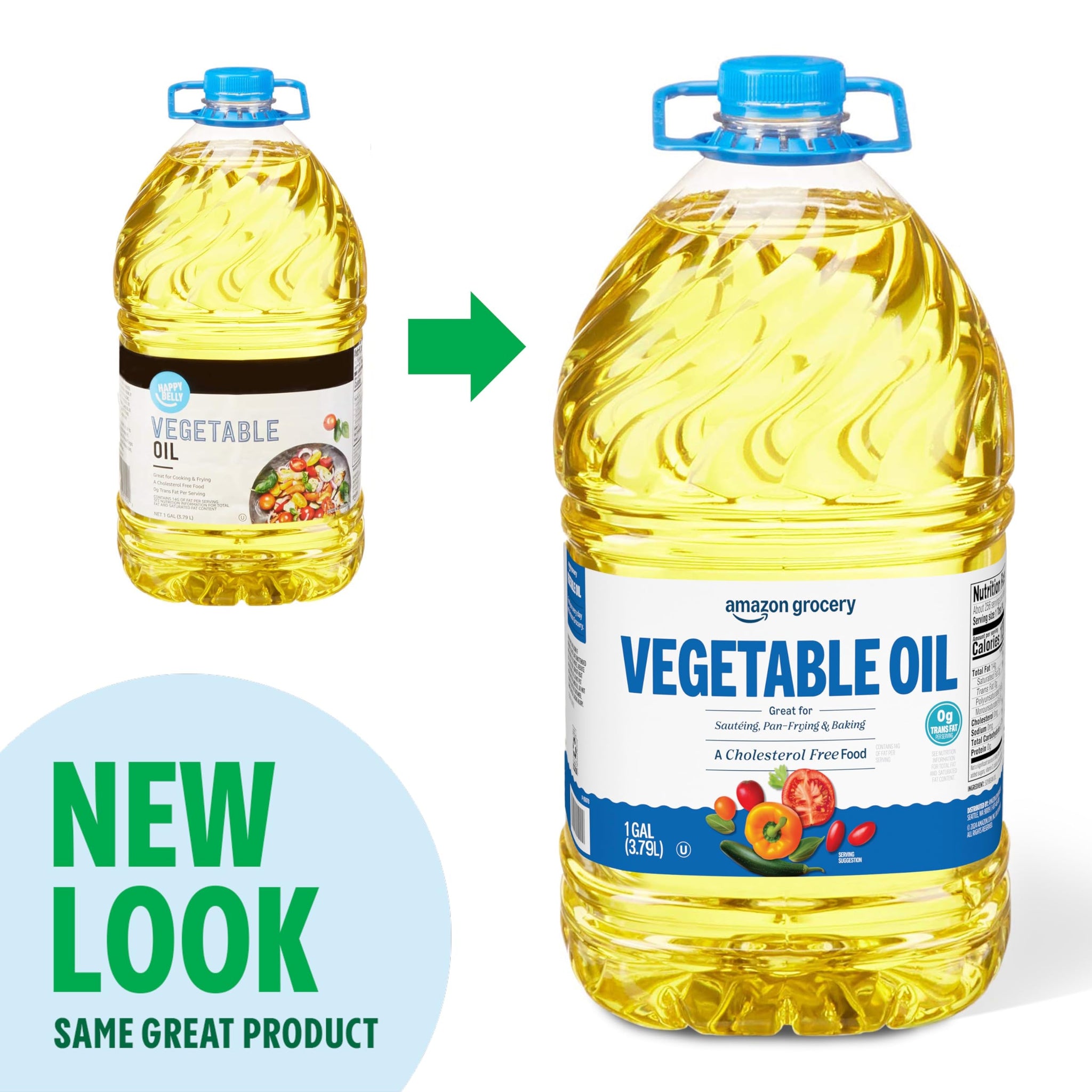 Amazon Grocery, Vegetable Oil, 128 Fl Oz