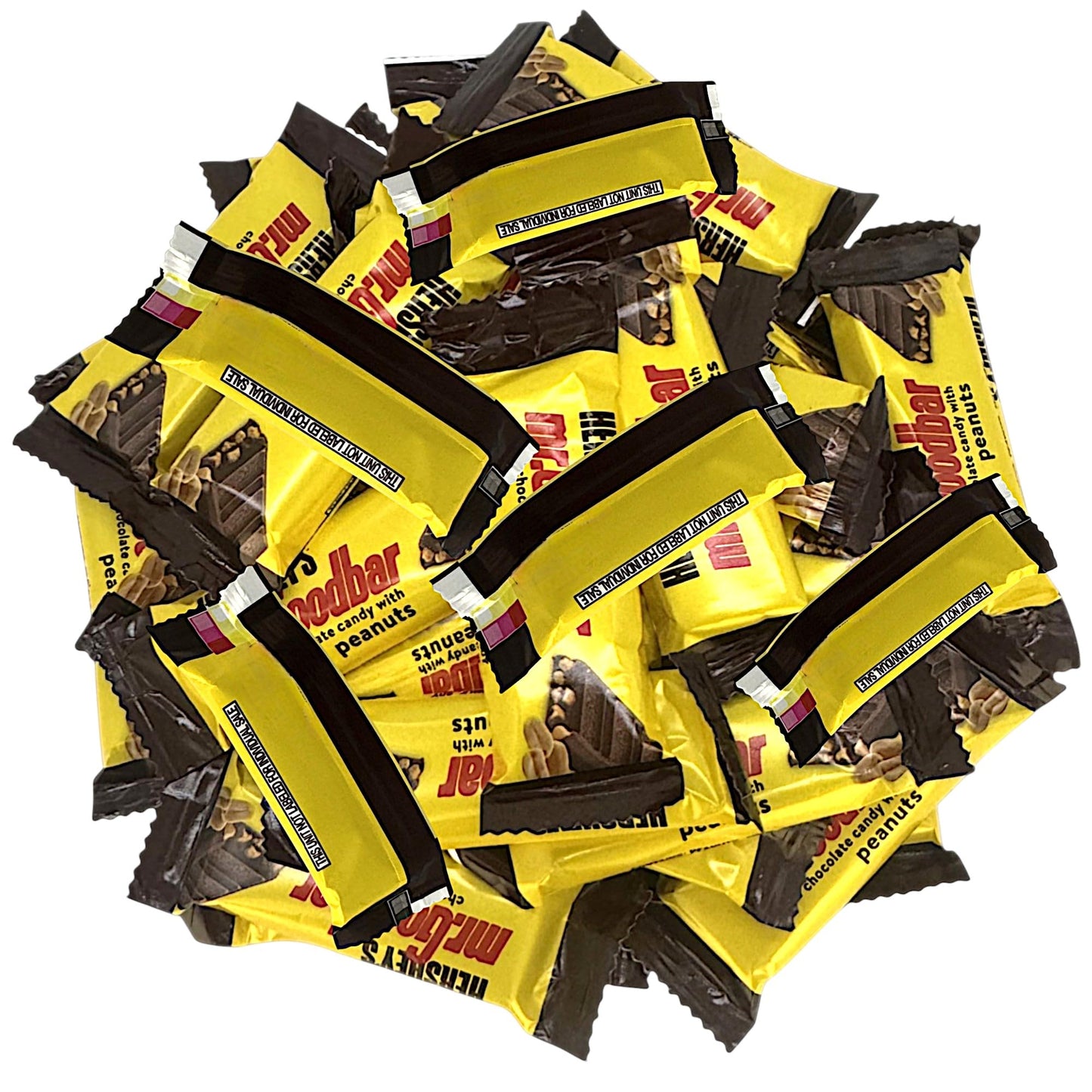 Mr Good Fun Size Milk Chocolate with Peanuts Candy Bars-1.5 lbs Individually Wrapped Snack Size-Perfect for Parties, Snacks, and Gifting(24 oz)