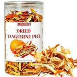 Dried Tangerine Peel Strips (Chen Pi) - Chinese Herbal for Cooking & Tea - 4.23 oz / 120g Resealable Jar - Pure Natural Orange peel Sliced for Soup