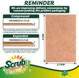 SCRUBIT 50 Pack Natural Scouring Pads - Heavy Duty Scrubbing Pads for Dishes - Non-Scratch - Reusable - Natural, Eco-Friendly, Biodegradable Sisal