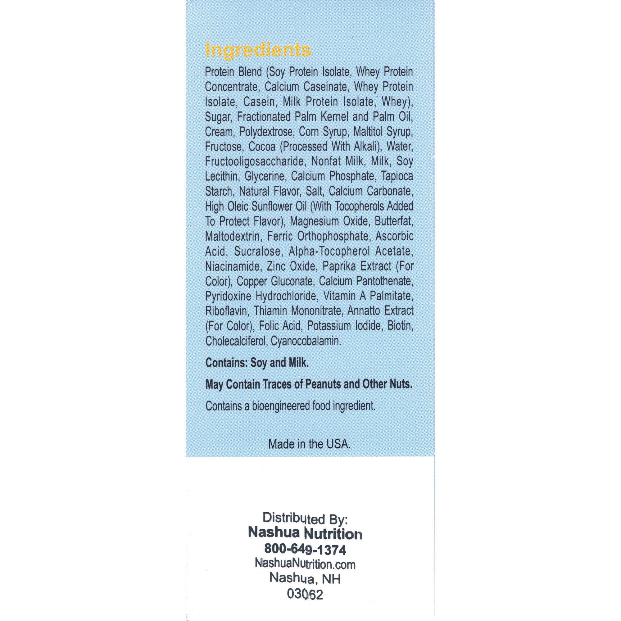 Weight Loss Systems Protein Bar - Caramel Cocoa (7/Box) - Aspartame, Wheat and Gelatin Free