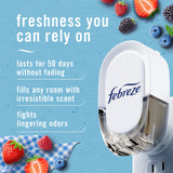 Febreze Plug In Air Freshener, Odor-Fighting Scented Oil Refill, Summer Berry Picking, 2 Refill