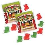 Fun Express Gummy Candy Bulk - Christmas Stocking Stuffers Cherry & Green Apple Fruit Gummies | 18 Individually Wrapped Candy Packs for Kids Party
