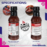 Killer Hogs Vinegar Sauce BBQ 2 pk (32 oz) Great to Dip Toss Glaze & More + Barbecue Masters & Bottle Opener (4 Items)!