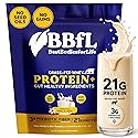BBfL Grass-Fed Whey Protein Shake - 21g rBGH-Free Protein, Vanilla Bean + Apple Cider Vinegar, Prebiotics, Digestive Enzymes, Supports Gut Health