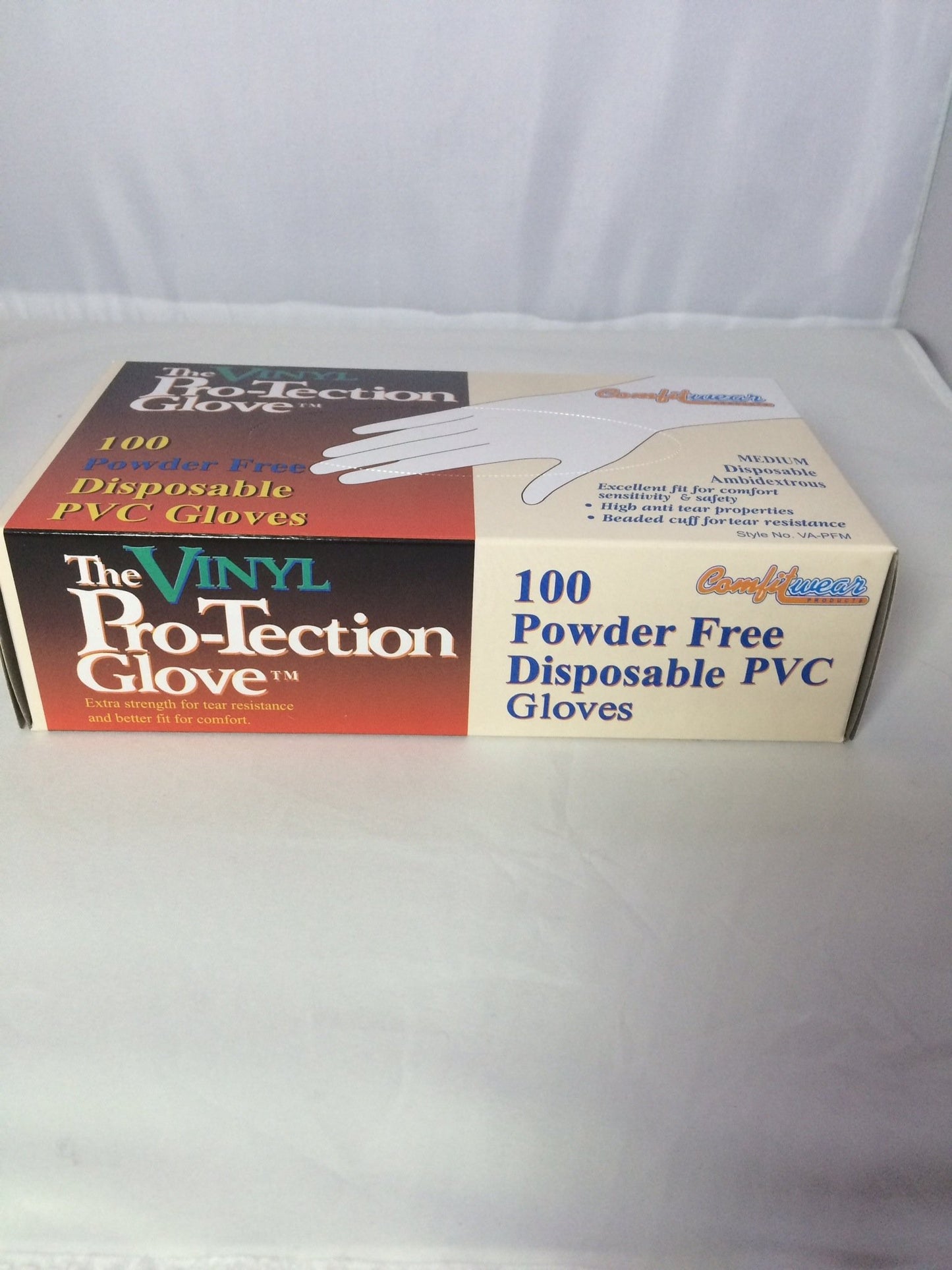 Disposable Vinyl Gloves Powder Free, Size Medium