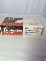 Disposable Vinyl Gloves Powder Free, Size Medium