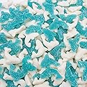 Guatemalan Gummy Sharks 3 lb - Gelatin Based, Perfectly Chewy, Cranberry Flavored, Jelly Fruit Candy Bulk in Resealable Bag, Light Sugar Coating