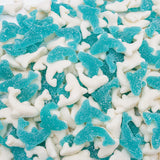 Guatemalan Gummy Sharks 3 lb - Gelatin Based, Perfectly Chewy, Cranberry Flavored, Jelly Fruit Candy Bulk in Resealable Bag, Light Sugar Coating