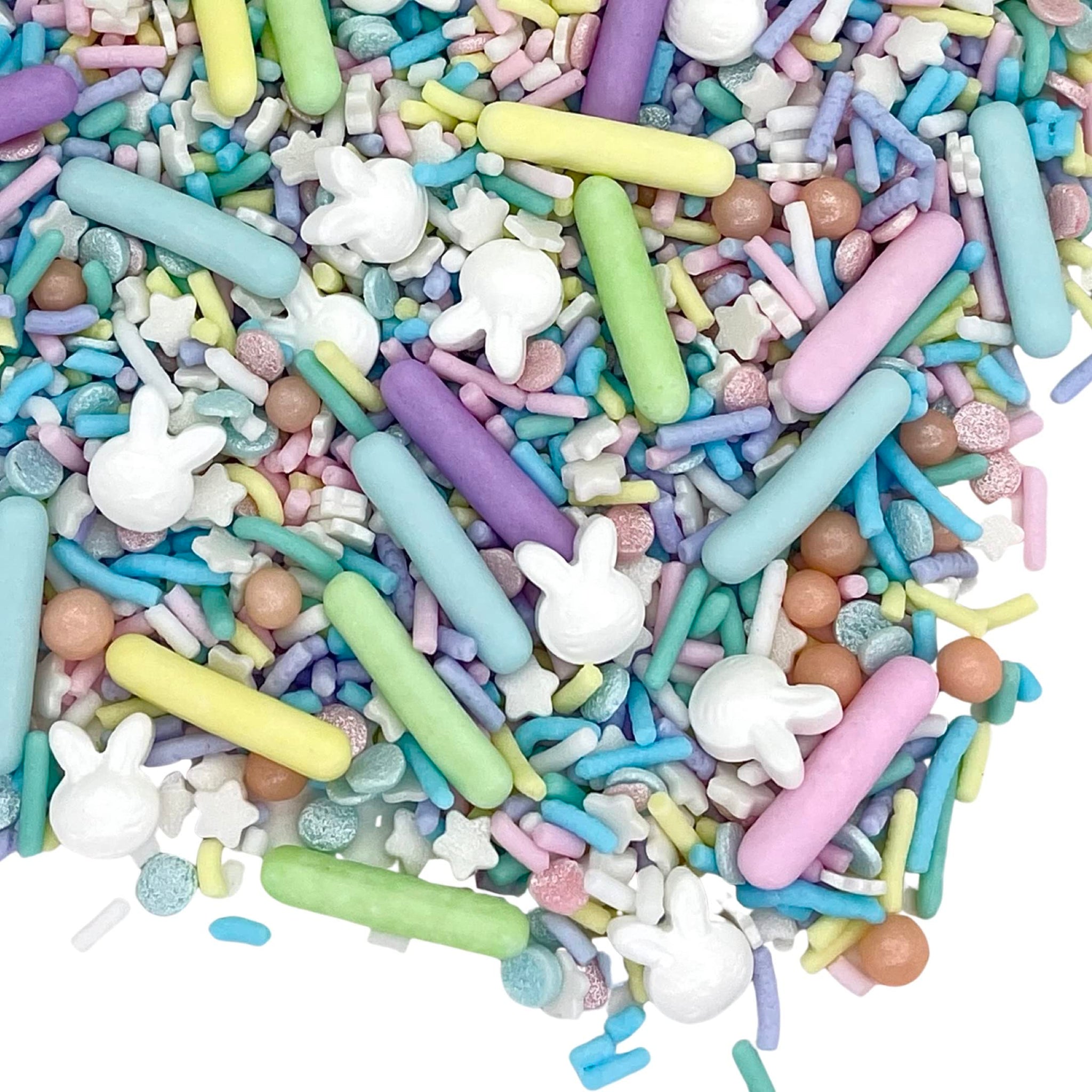 Sprinkles | Easter Sprinkles | 8 Ounces | Pastel Sprinkles | Cake Sprinkles | Spring Sprinkles | Manvscakes, Yellow, Blue, Red ,Non Toxic