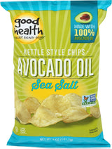 Good Health Kettle Style Avacodo Oil Potato Chips with Sea Salt, 5 oz