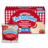 Smucker’s Uncrustables Peanut Butter & Strawberry Jam Sandwiches, 15 Count, 2 Oz. Each, Frozen