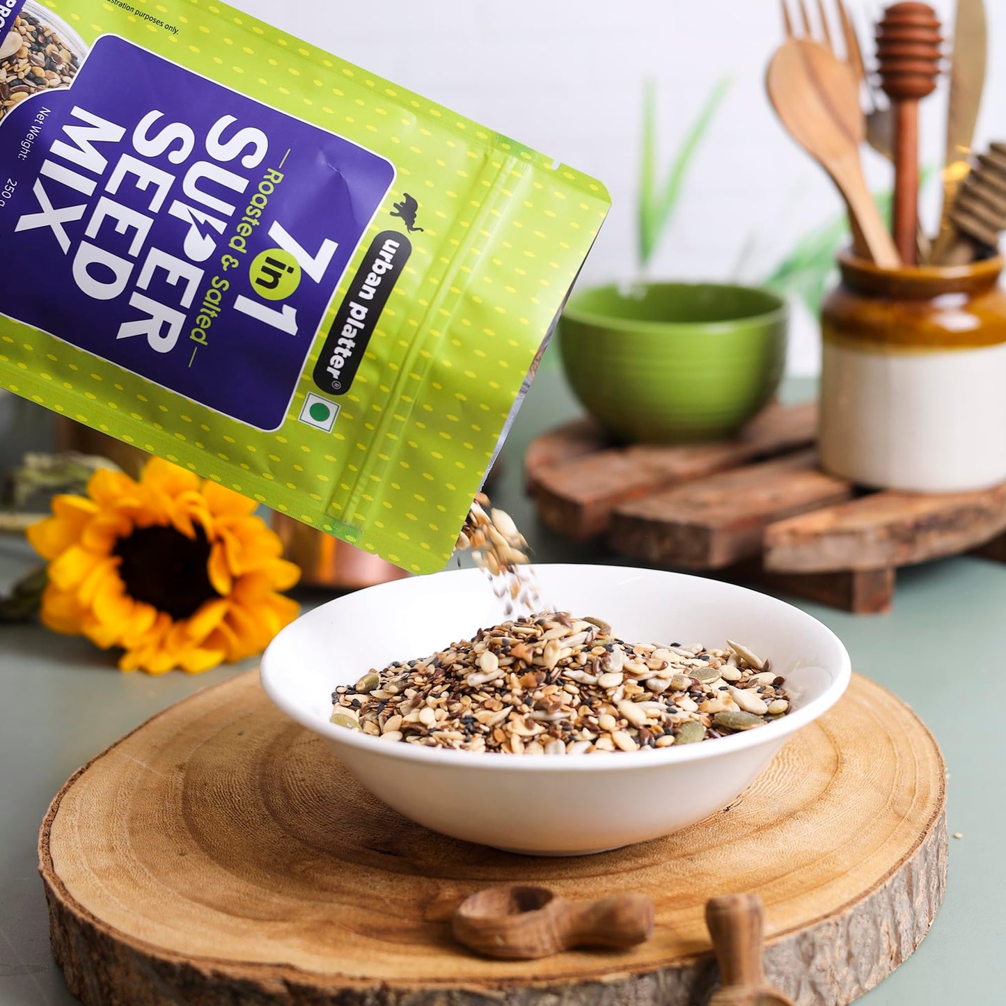 Urban Platter Healthy Bowl Roasted 7-in-1 Seeds 400g