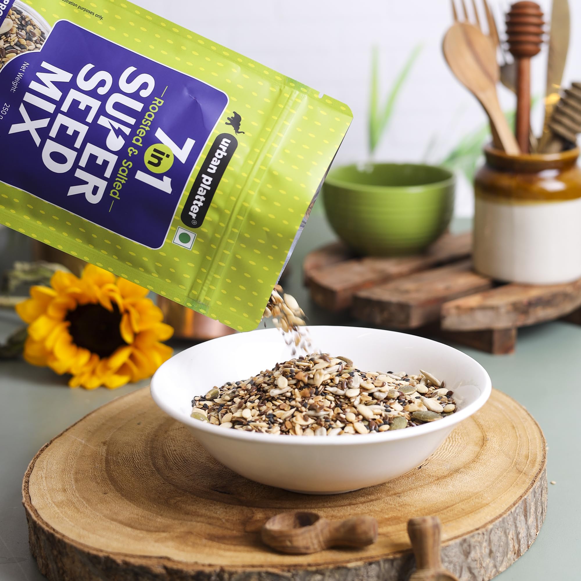 Urban Platter Healthy Bowl Roasted 7-in-1 Seeds 400g
