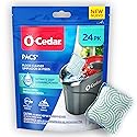 O-Cedar PACS Hard Floor Cleaner, Spring Fresh Scent 24 Count (1-Pack) | Made with Naturally-Derived Ingredients | Safe to Use on All Hard Floors |