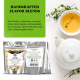 Nelson's Tea Caramel Apple Chai Tea Loose Leaf - Cut & Sifted Red Rooibos Loose Leaf Tea, Black Tea with Cinnamon Chips, Peppercorn, Ginger Root