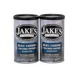 Jake's Nut Roasters - Bleu Cheese Cracked Pepper Almonds (2 Pack) Whole Dry Roasted Seasoned Flavored Almonds - High-Protein Snack with Blue Cheese