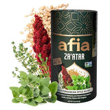 Afia Za'atar Spice Blend | Authentic Mediterranean Seasoning with Sumac, Toasted Sesame & Herbs | Perfect for Dips, Marinades, Flatbreads & More |