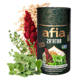 Afia Za'atar Spice Blend | Authentic Mediterranean Seasoning with Sumac, Toasted Sesame & Herbs | Perfect for Dips, Marinades, Flatbreads & More |