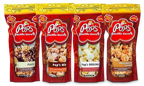 Pop's Kettle Korn, Gourmet Popcorn, Pop's Favorite Four