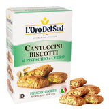L'Oro Del Sud Pistachio and Cedron Biscotti, Cantuccini d'Abruzzo, Italian Cookies Madewith Real Quality Ingredients, 180 G, 6.3 oz. Gourmet Cookies
