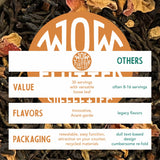 Wow and Flutter Winter Chai Loose Leaf Black Tea | Caffeinated Spiced Blend with Ginger, Cinnamon, Cloves, Vanilla & Rose | Bright Citrus Finish, Cozy