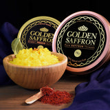 Golden Saffron, Finest Pure Premium All Red Saffron Threads, Grade A+ Super Negin, Non-GMO Verified. For Tea, Paella, Rice, Desserts, Golden Milk