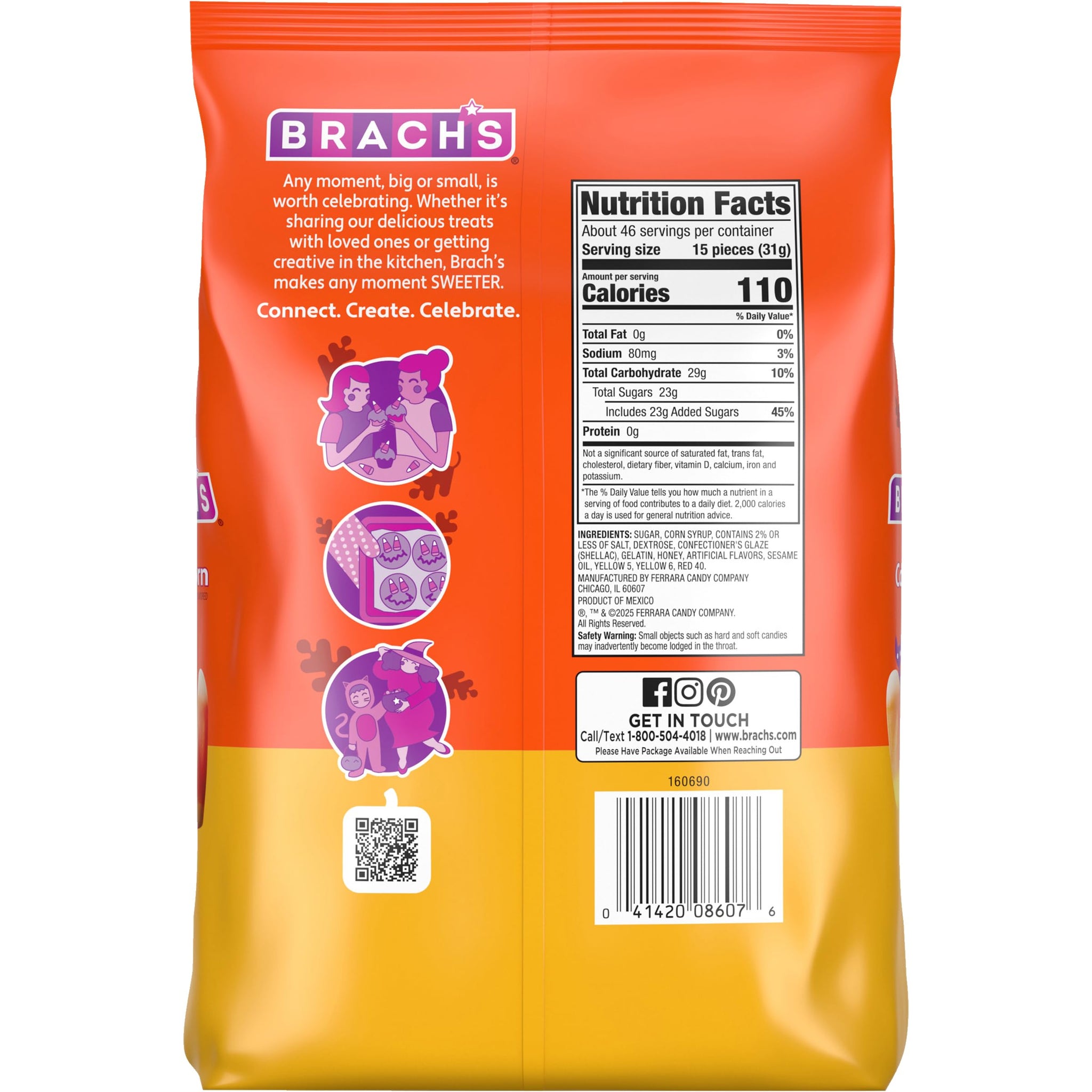 Brach's Classic Candy Corn, Classic Treats, 50 Ounce Bag