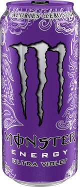 Monster Energy Ultra Violet, Sugar Free Drink, 16 Fluid Ounce (Pack of 4)