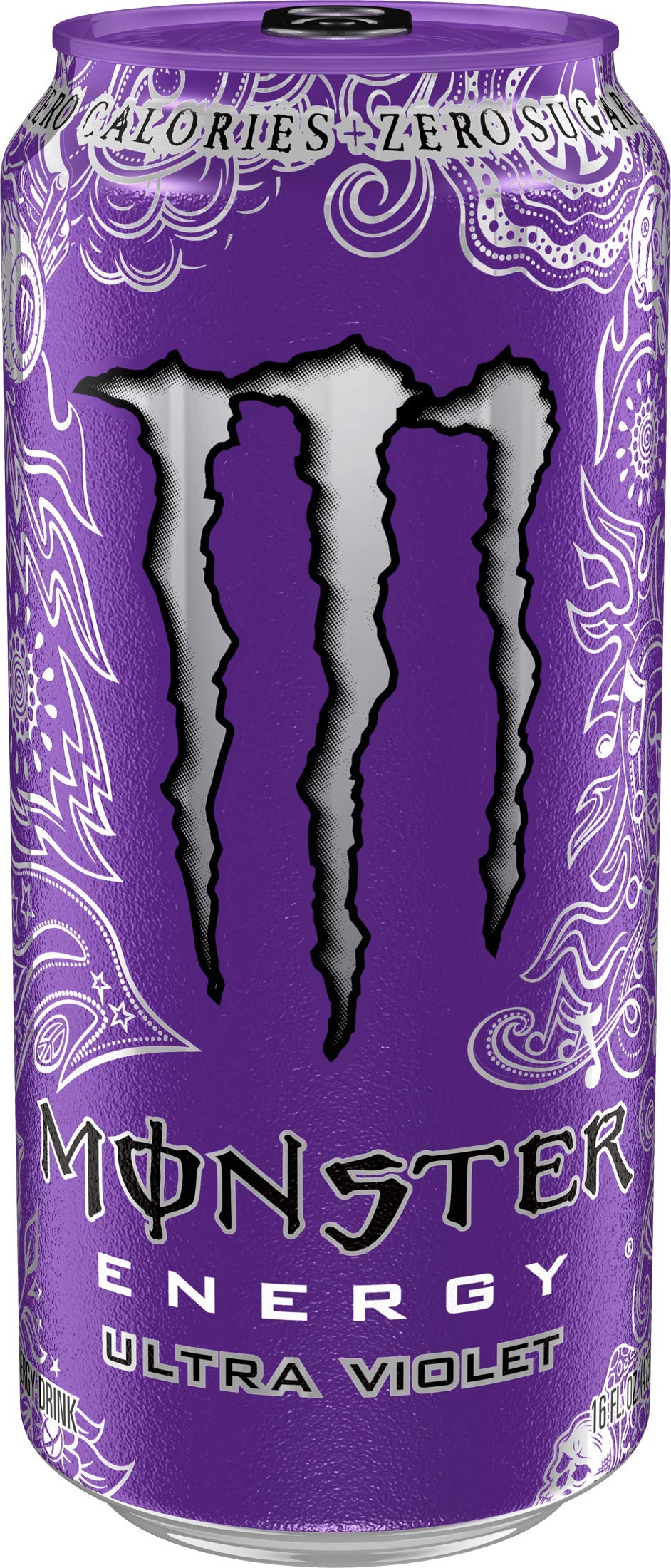 Monster Energy Ultra Violet, Sugar Free Drink, 16 Fluid Ounce (Pack of 4)